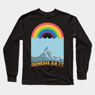 Rainbow God’s Promise Genesis 9 8-17 Long Sleeve T-Shirt